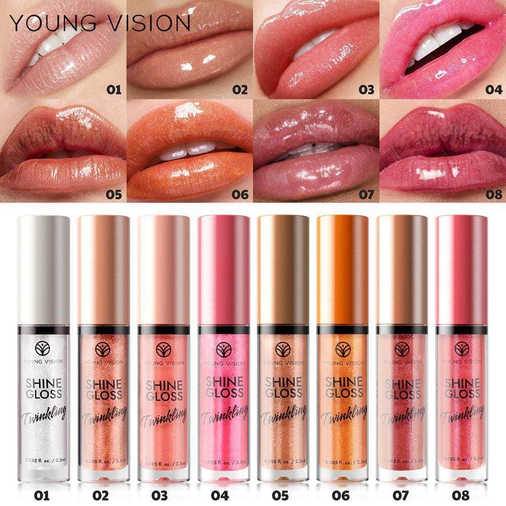 YOUNG VISION Com Brilho Labial Fino E Brilhante