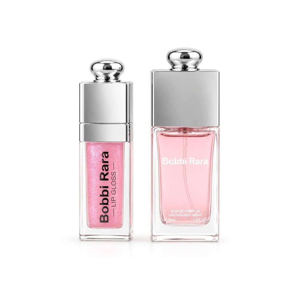 Luxo Perfume Árabe e Gloss Glow Rosa Hidratante brilho