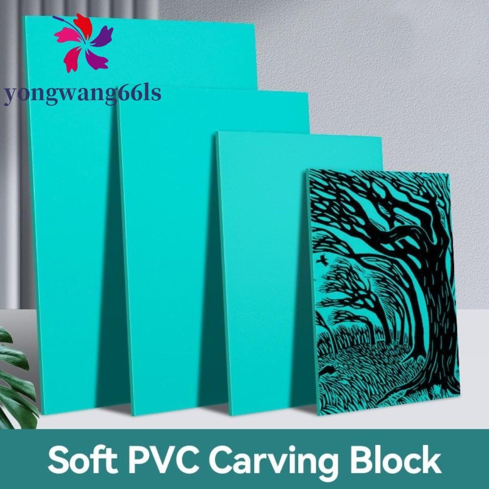 Blocos De Carimbo De Impressão YONGWANG , Bloco De Borracha De Escultura De Linóleo Macio a5/A4/8K , PVC