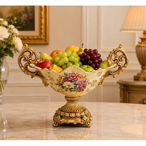 Fruteira Porcelana Colonial Fruteira Vintage Grande Antiga