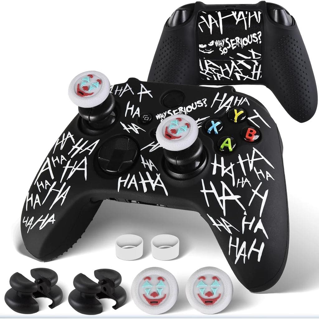 Adesivo de Silicone para Controle x 1 e Extensor de Punho x 2 para Controle Xbox Series/One The Joker