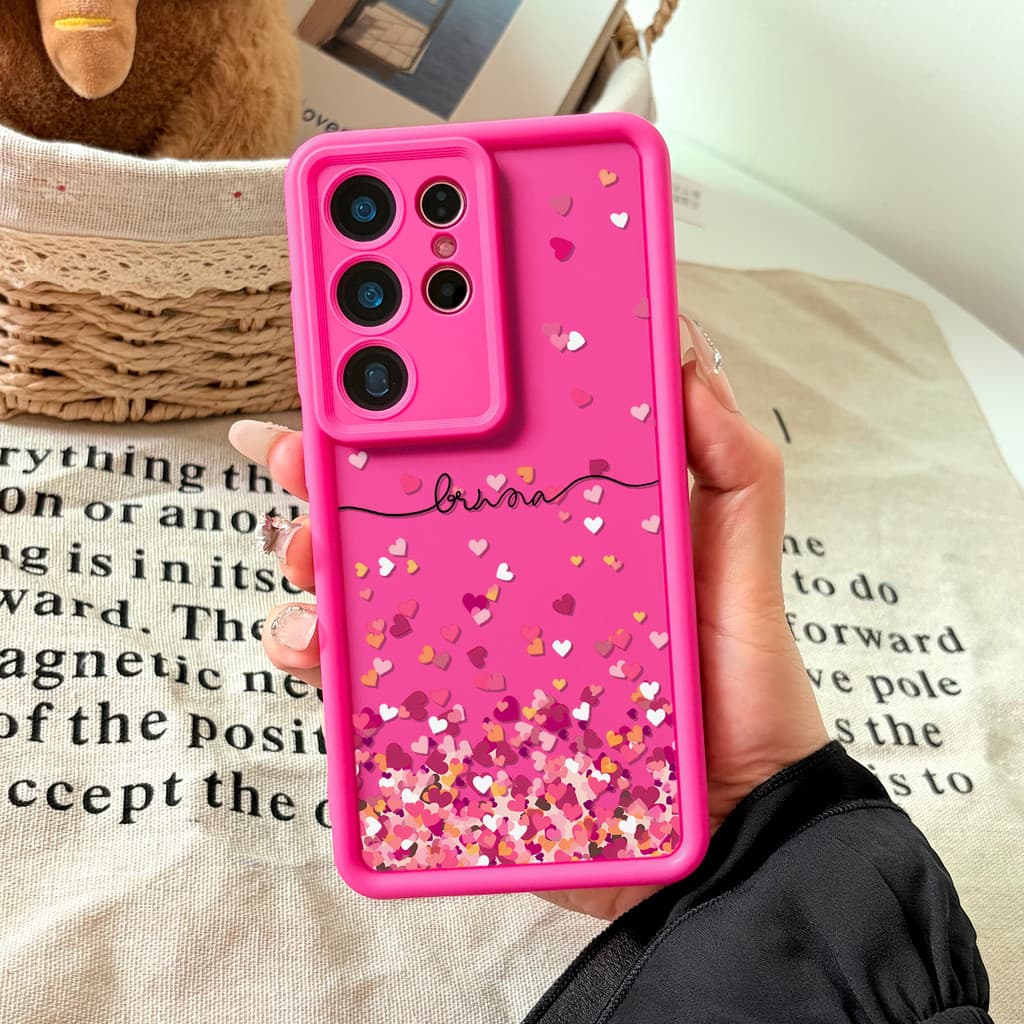 Capinha Samsung S26 Ultra Luxo Feminina Rosa Pink Anti Impacto capa Samsung A56 S23 S24 S25 A55 A54 A35 A25 A15 #011M