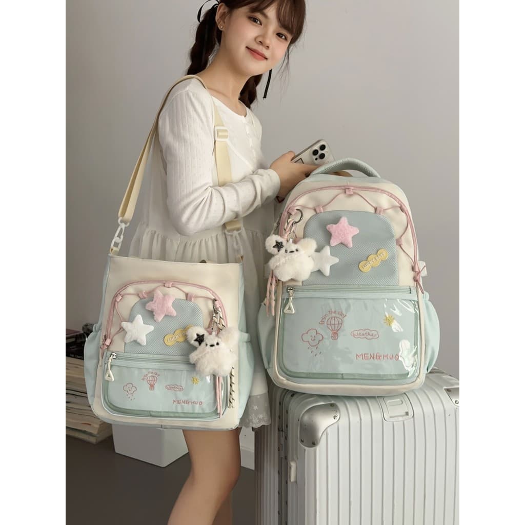 Mochila escolar para meninas, estudantes do ensino fundamental, terceira a sexta série, meninas de alta aparência, reduz
