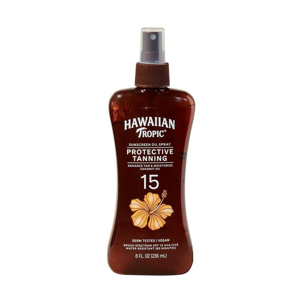 Óleo Protetor Solar Tropical Havaiano de Amplo Espectro - Protetor Solar em Spray - FPS15, 8 oz, Protetor Solar G7TZ