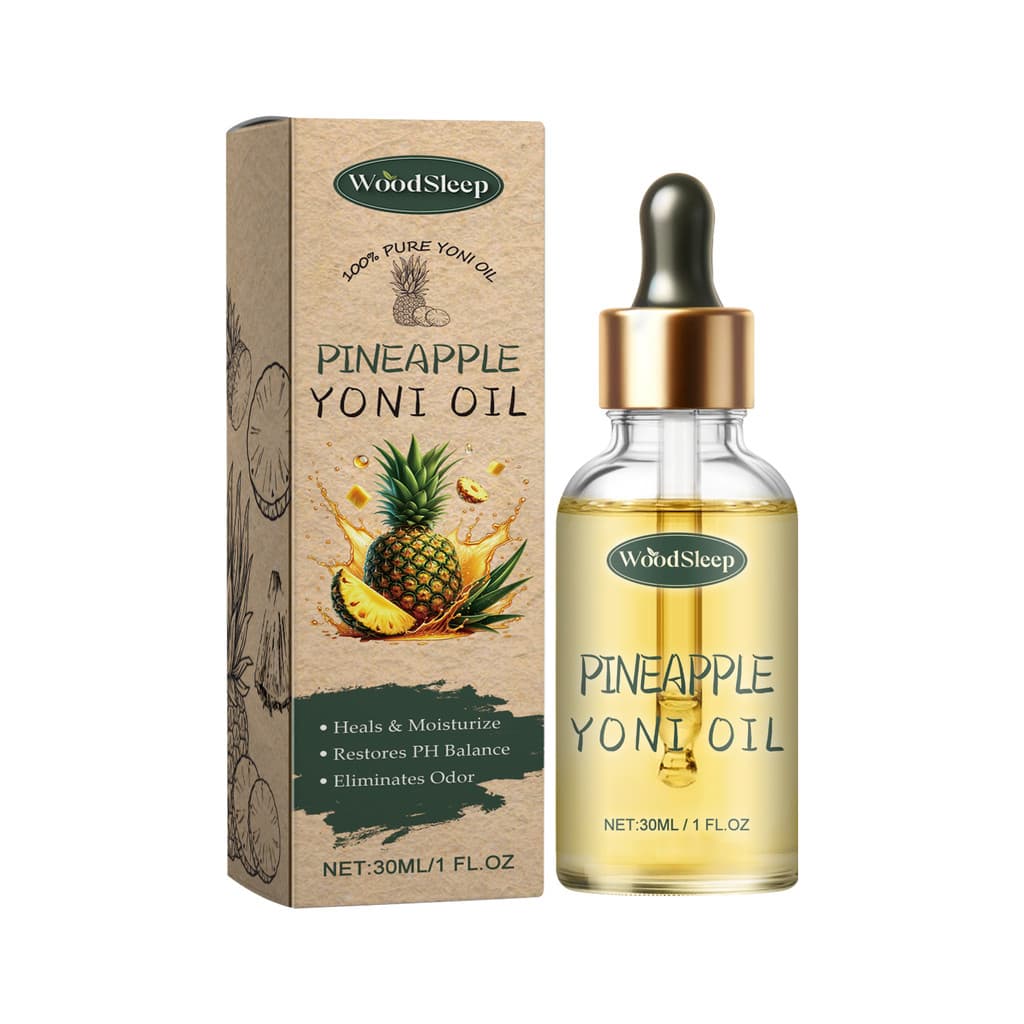WoodSleep Óleo Essencial para Cuidados com Partes Privadas (Odor de Abacaxi) Corpo Feminino Firmador Suave Não Irritação