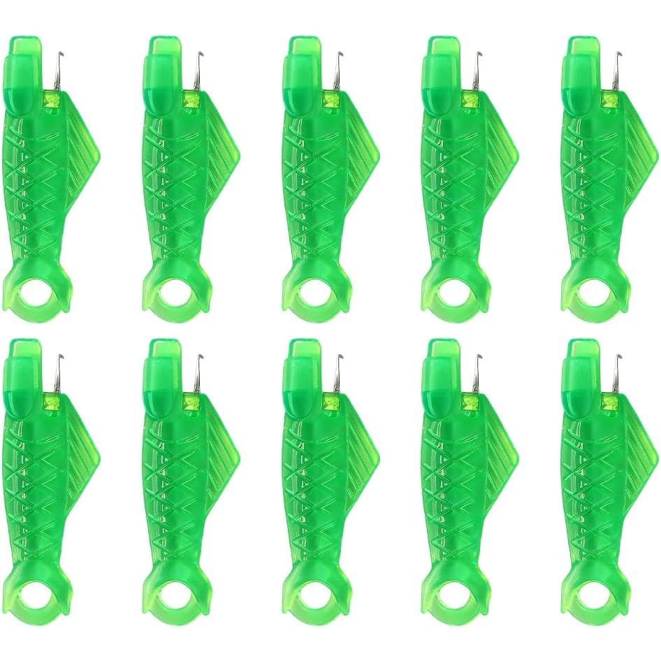 Conjunto de 10 peças de passador de linha para máquina de costura, passador de linha automático, ferramenta de passagem