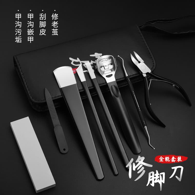 Conjunto de faca de Pedicure doméstico Yangzhou três facas ferramenta de unha técnico profissional esfoliar calos de pel