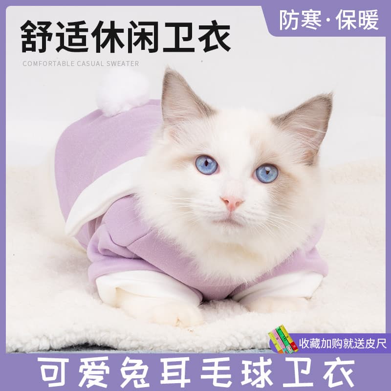 Cão outono inverno roupas mais veludo engrossado Teddy Bichon francês luta gato animal de estimação bonito orelhas de co