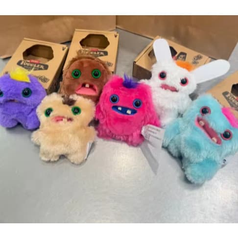 Brinquedo de Pelúcia Fuggler Monstros Dentes Feios, Fuggler Bebê Esquisito de Olhos Arregalados, Boneco de Pelúcia