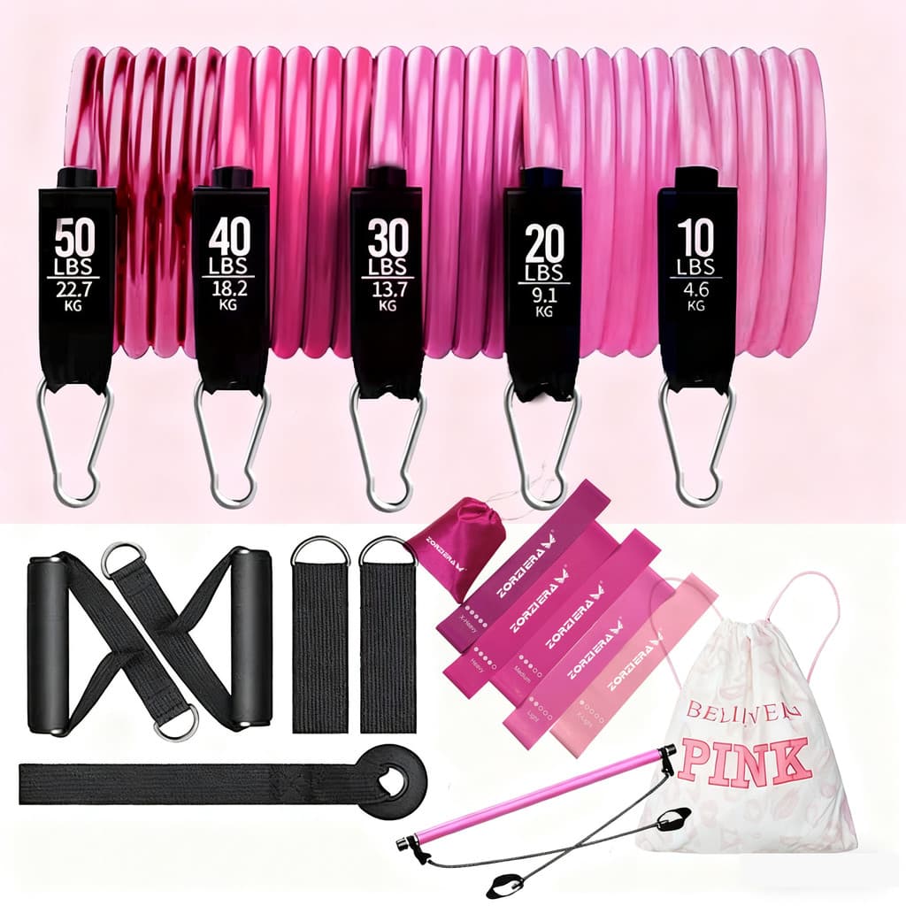 ZE corda de tensão tensor feminino aberto para trás exercício ombro multifuncional faixa de resistência equipamentos Fit