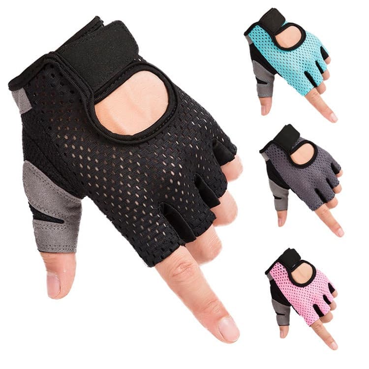 Luvas Esportivas Antiderrapantes De Meio Dedo Para Academia/Musculação Adulto