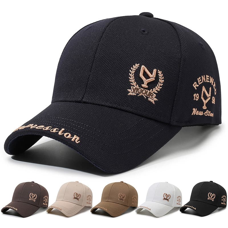Primavera outono novo estilo abacaxi pano boné de beisebol feminino versão coreana tridimensional bordado moda nicho bon