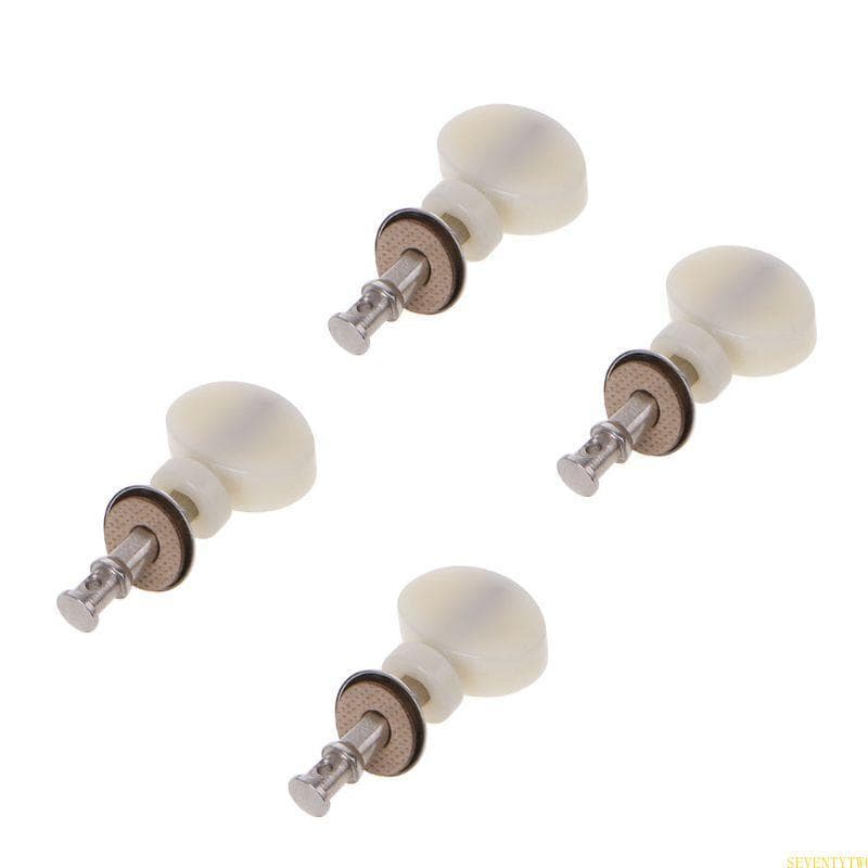 Branco 4 Pcs Cordas Ukulele Tuning Pegs Pin Machines Tuners Fricção Ukelele