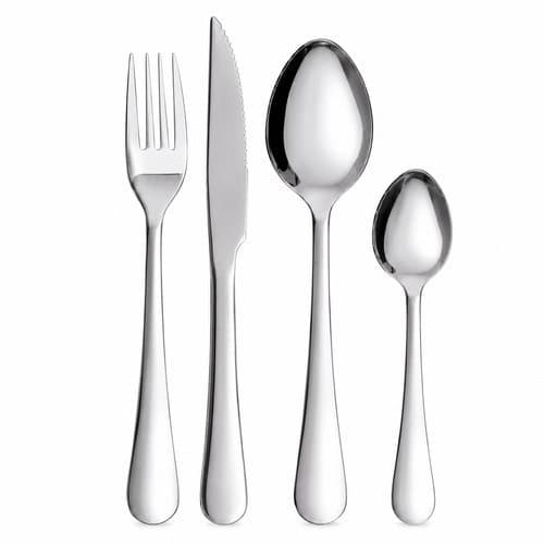 Jogo Talheres Faqueiro Inox Fratelli Duráveis Elegante Mesa Cozinha 16 Peças 24 Peças Envio Imediato
