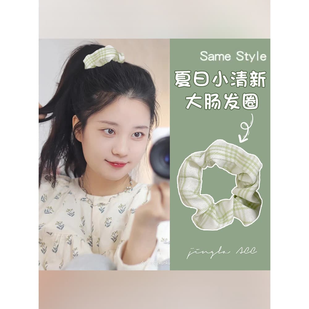 Mori estilo bolha Scrunchy laço de cabelo feminino 2025 novo estilo verão laço de cabelo elástico alto durável cabeça gr