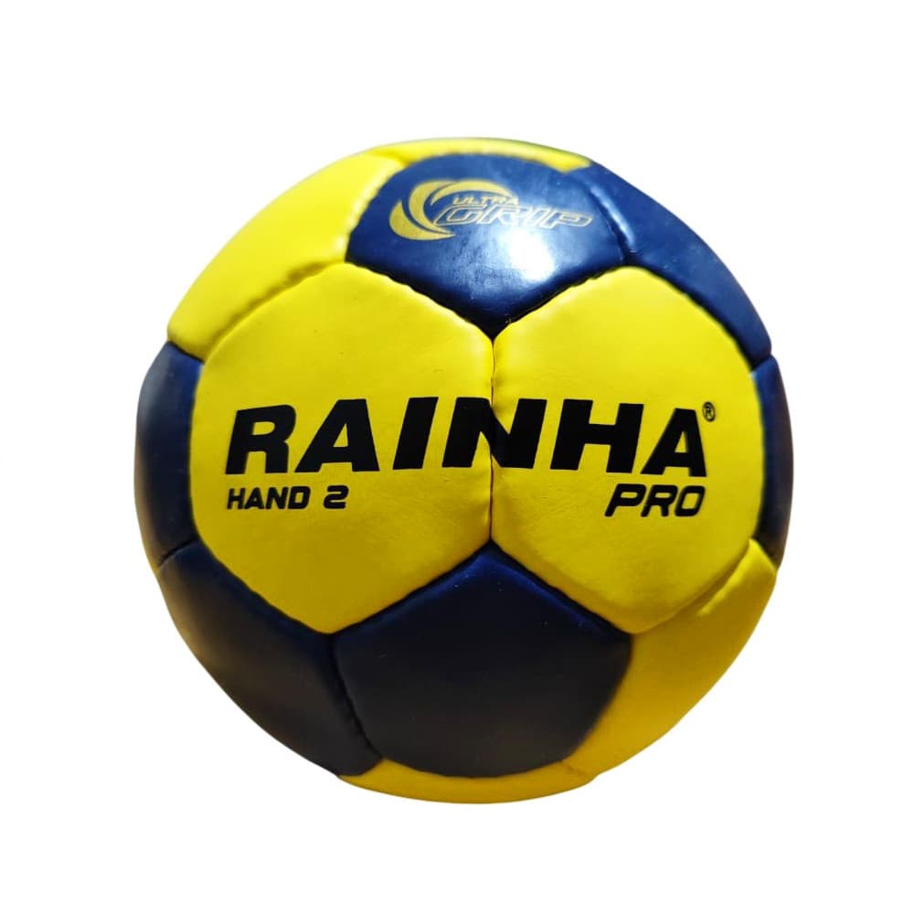 Bola Handebol Feminino Rainha Pro Tamanho 2 Amarelo e Azul
