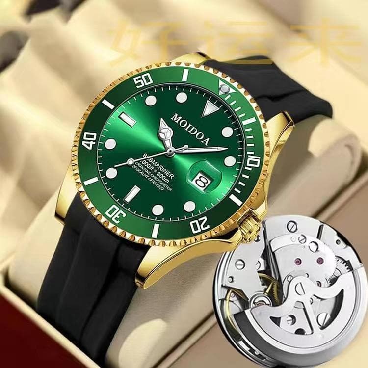 relogio masculino Relógio famoso genuíno suíço 2024 novo estilo de alto valor mostrador verde relógio mecânico automátic