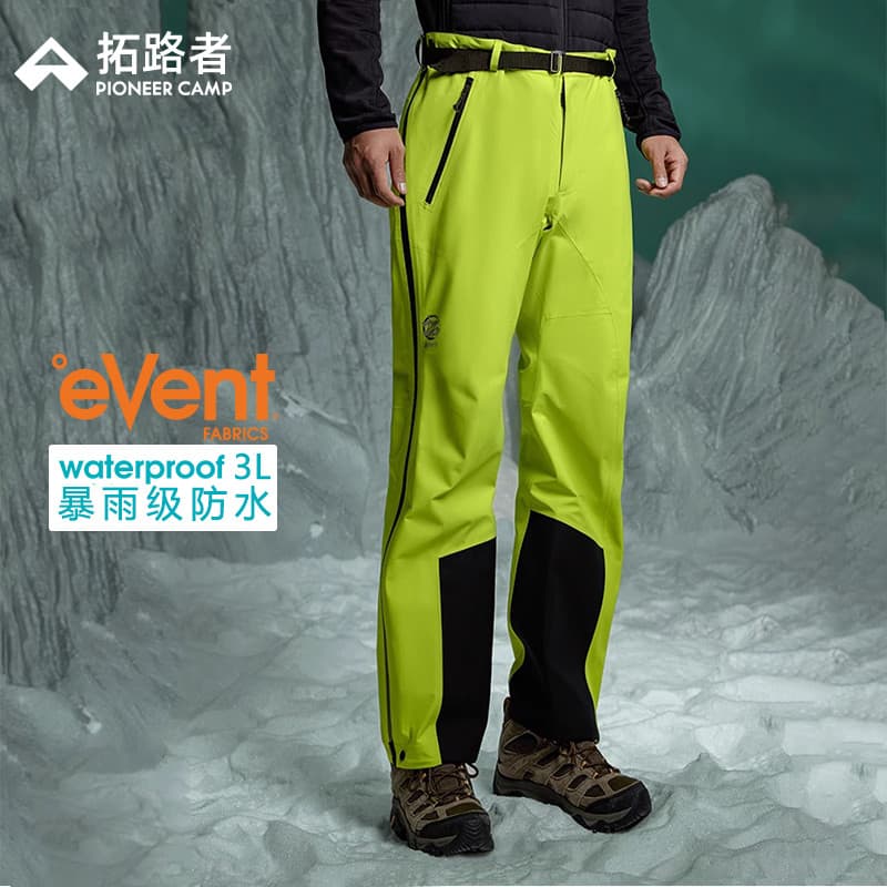 Pioneer Snowhawk Hard Shell Jacket Masculino eVent Calças de ciclismo à prova d'água à prova de vento para caminhadas ao