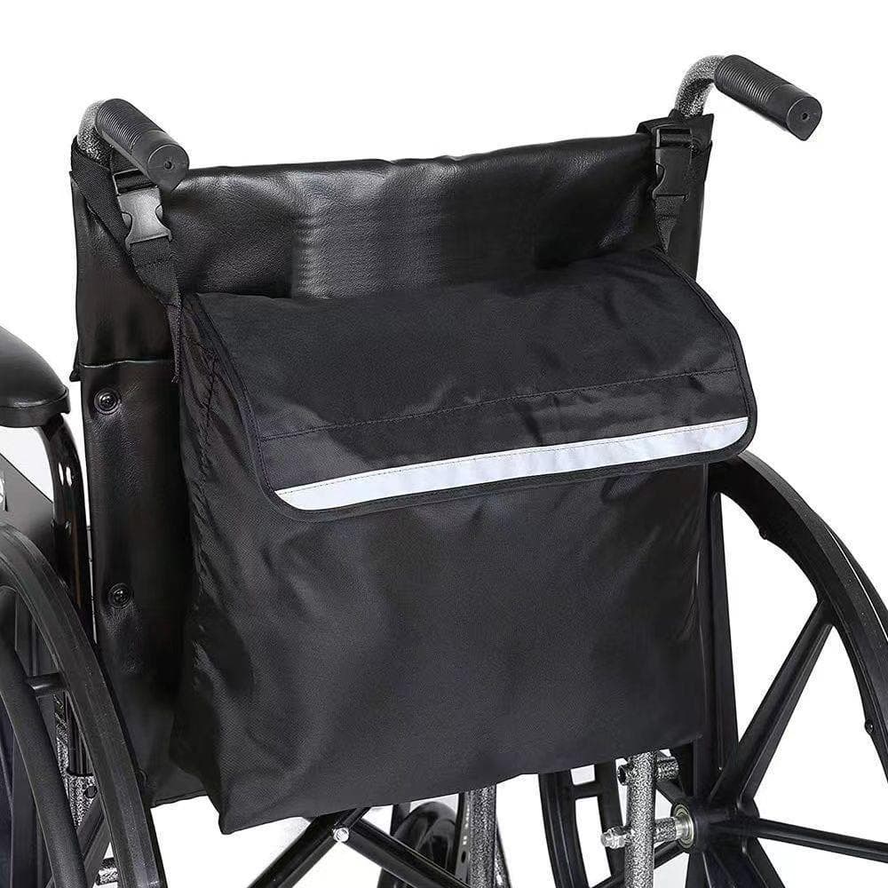 Bolsa de apoio de braço para cadeira de rodas, bolsa elétrica para encosto de cadeira de rodas, mochila para cadeira de