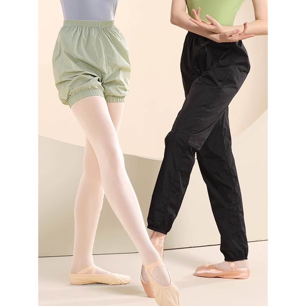Shorts de dança feminino calças de aquecimento adulto Ballet prática calças primavera outono suor ginástica calças de tr