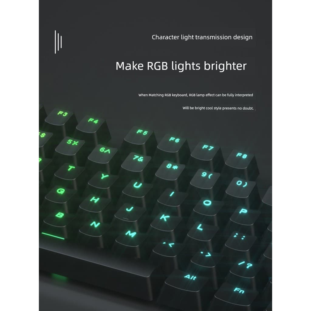98% coluna de configuração personalizada 1.75 U mudança direita Keycap adicional 99/75/84/68 símbolo de personagem trans