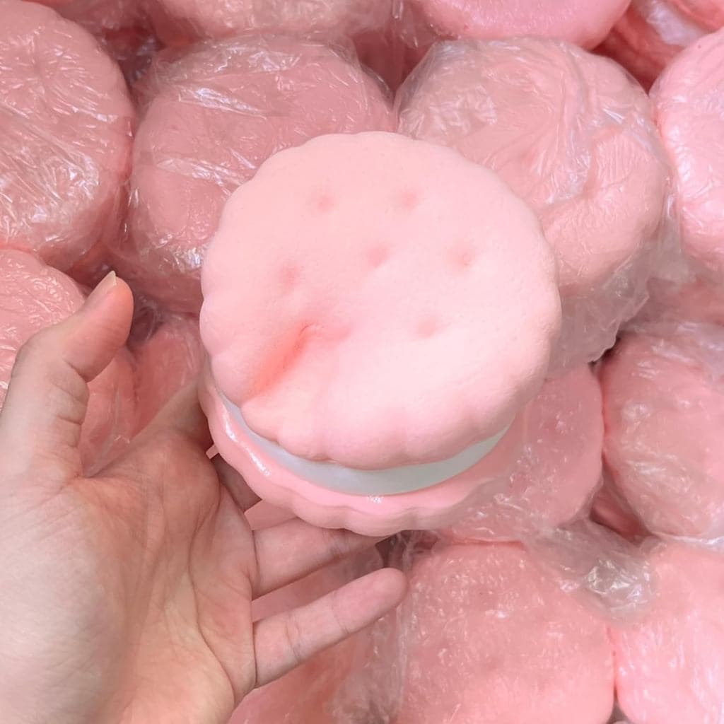 Brinquedos Squishy de 3,5 Polegadas com Retorno Lento, Squishies Super Macios em Forma de Biscoito, Brinquedo de Apertar