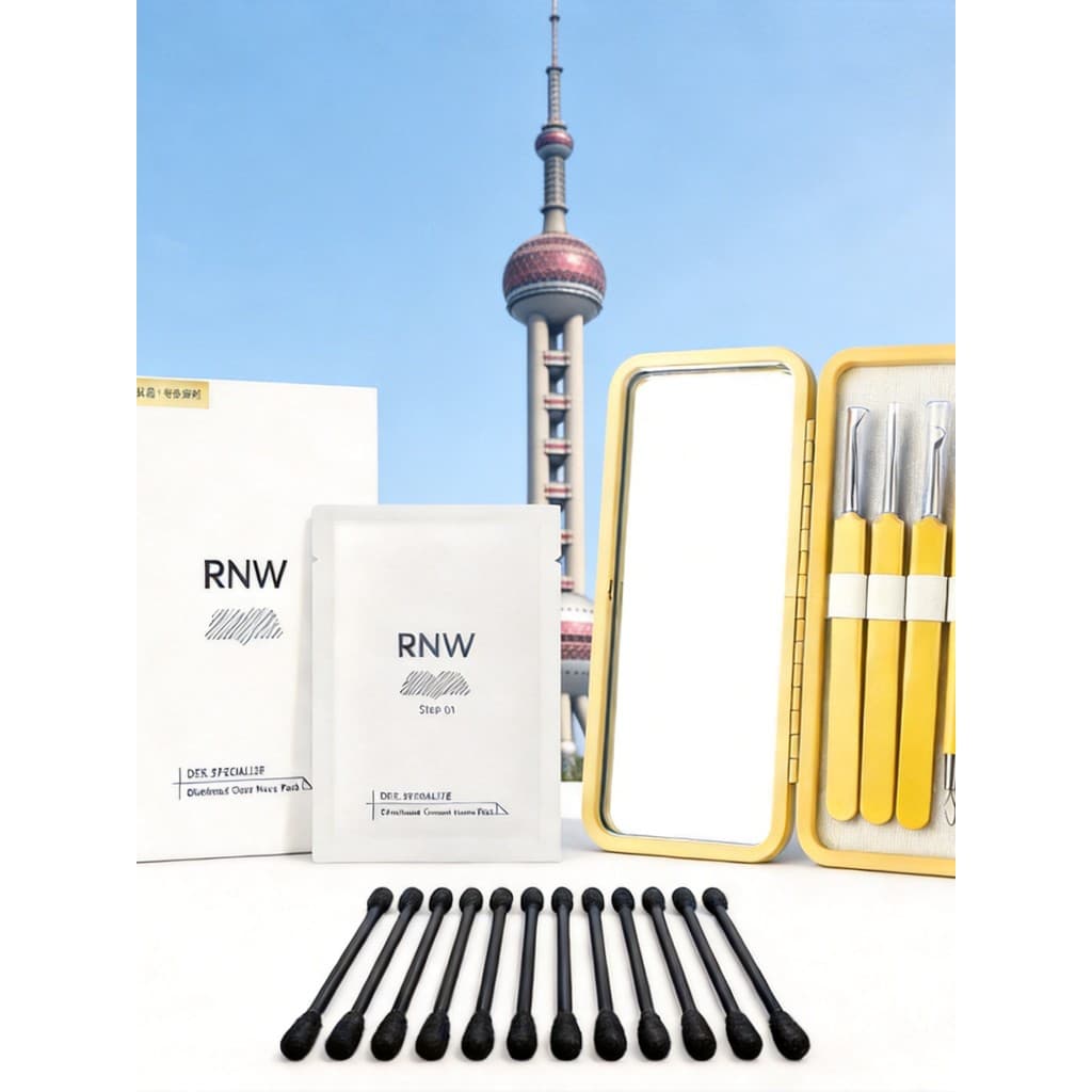 Rnw remendo nasal rnw remover cravos oficial produto genuíno exportação líquido encolher poros limpeza profunda suave fe