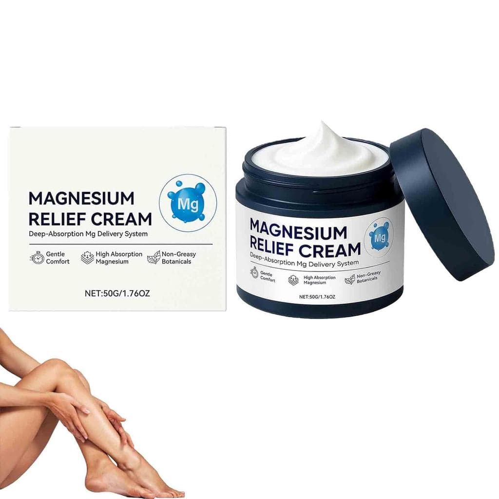 Creme de Magnésio Bleue, Creme Corporal Tópico de Magnésio para Cuidado Muscular e Uso Diário, Loção de Magnésio de Rápi