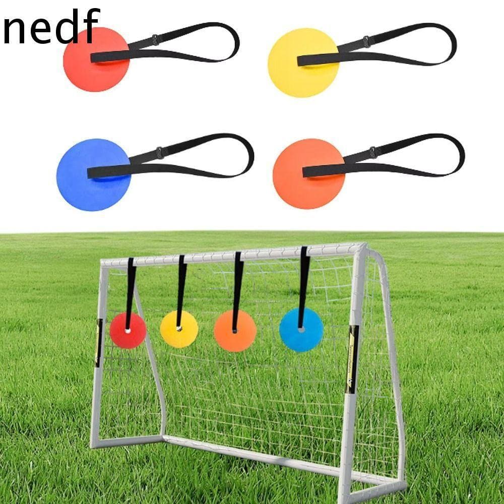 Discos De Treinamento De Futebol NEDFS , Alvo De Gol Com Fita Ajustável Profissional , Material TPE