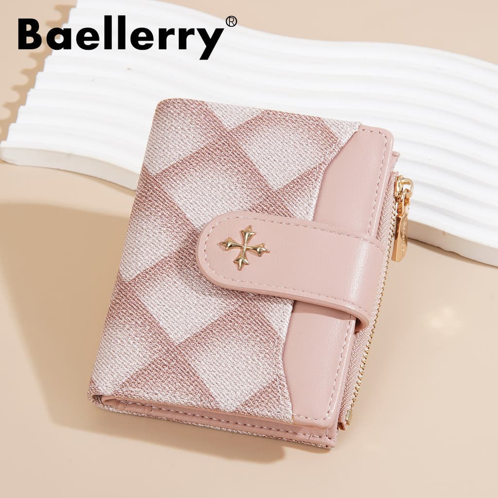 Novas senhoras carteira curta balellery Cross-Border pequena fragrância duas vezes moeda bolsa moda diamante titular do