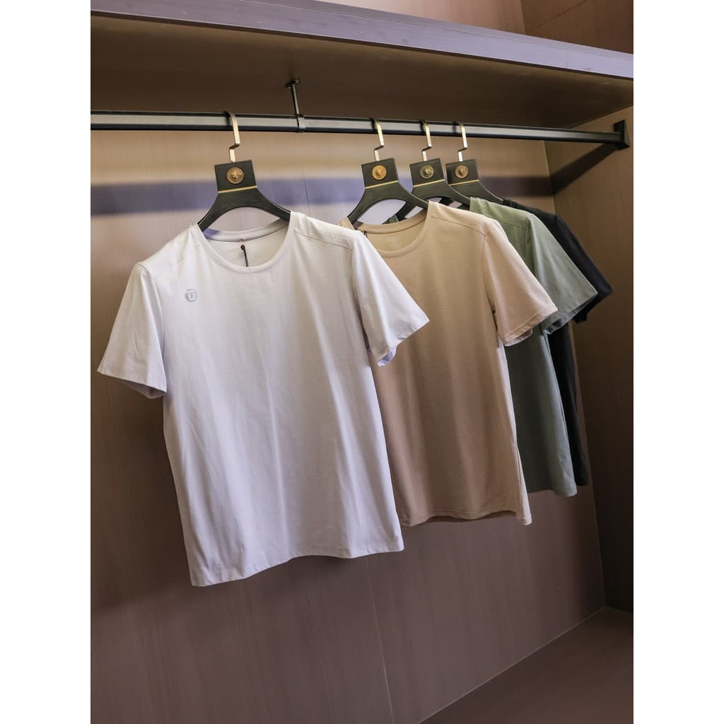 Estilo esportivo ao ar livre sensação legal couro gelo Anti-rugas malha respirável em torno do pescoço masculino de mang