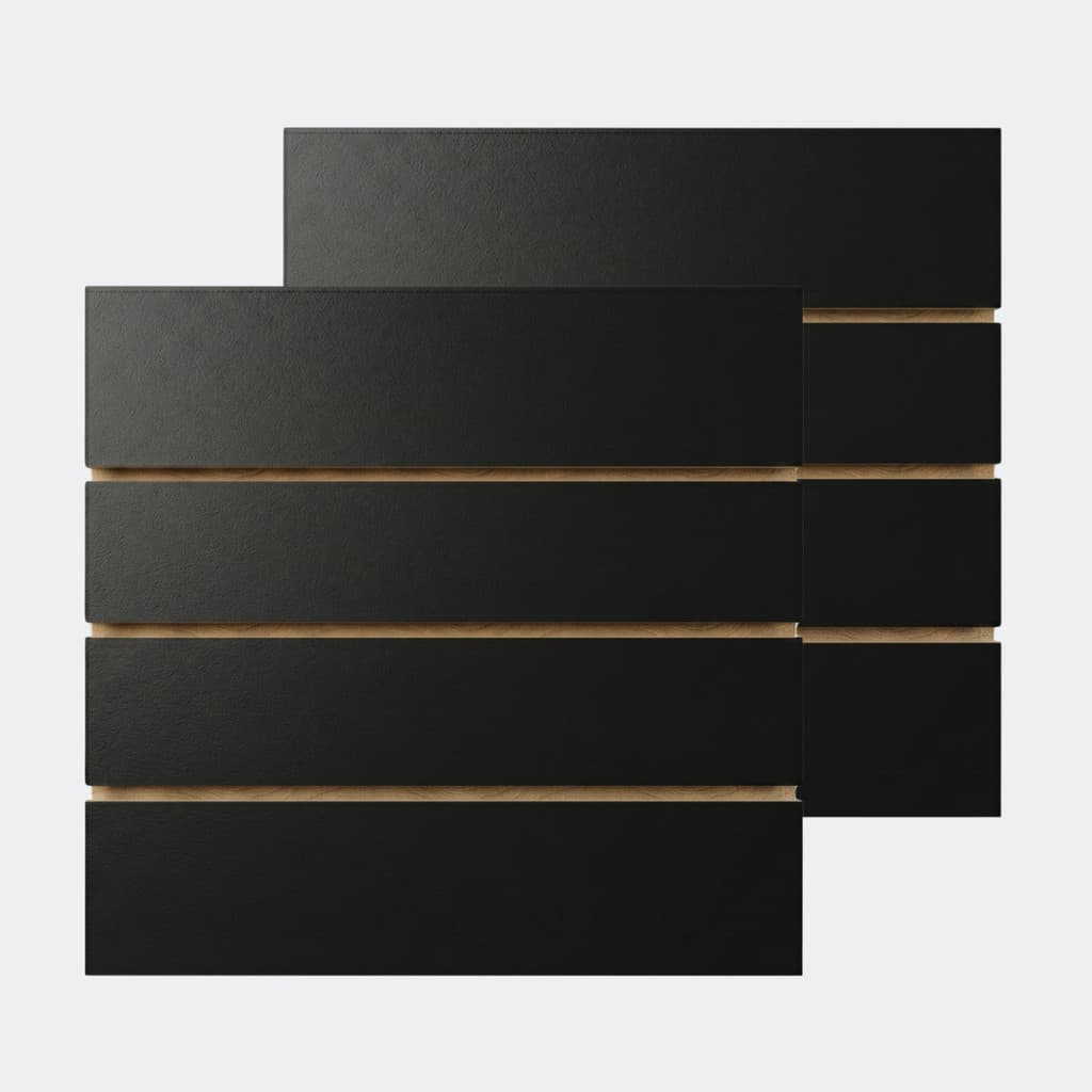 KIT 2 Painéis Canaletados em MDF 45x45