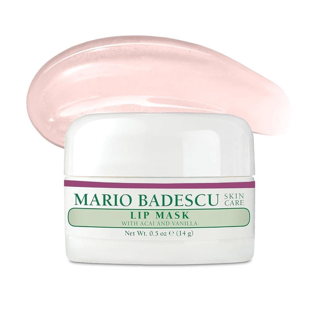 Máscara Labial Mario Badescu, Tratamento Labial Noturno Enriquecido com Óleo de Coco e Manteiga de Karité Hidratante YNL