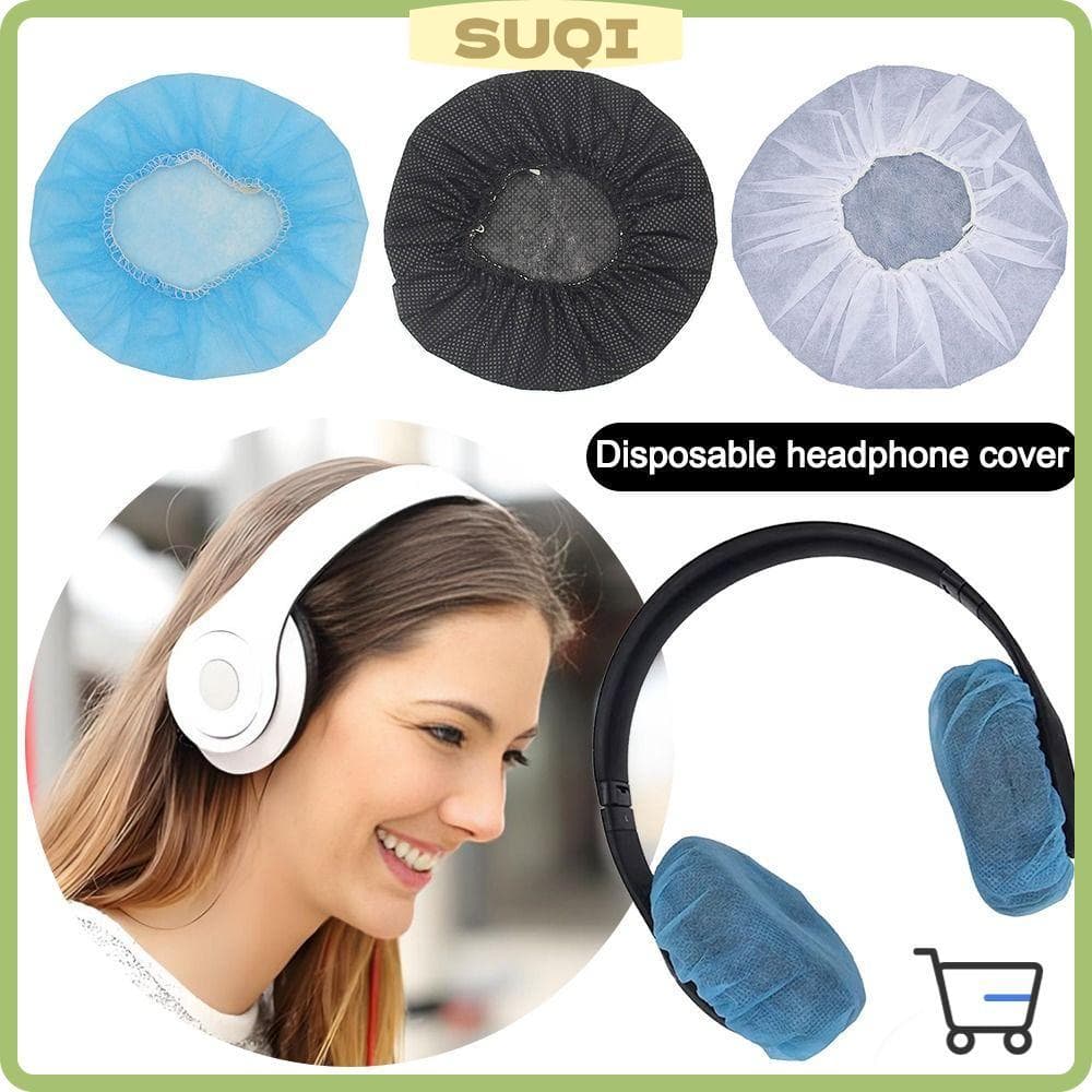 SUQI 100 Pçs/Saco Capa De Fone De Ouvido , Capas Descartáveis De Microfone À Prova De Sujeira , Tampa Protetora Não Teci