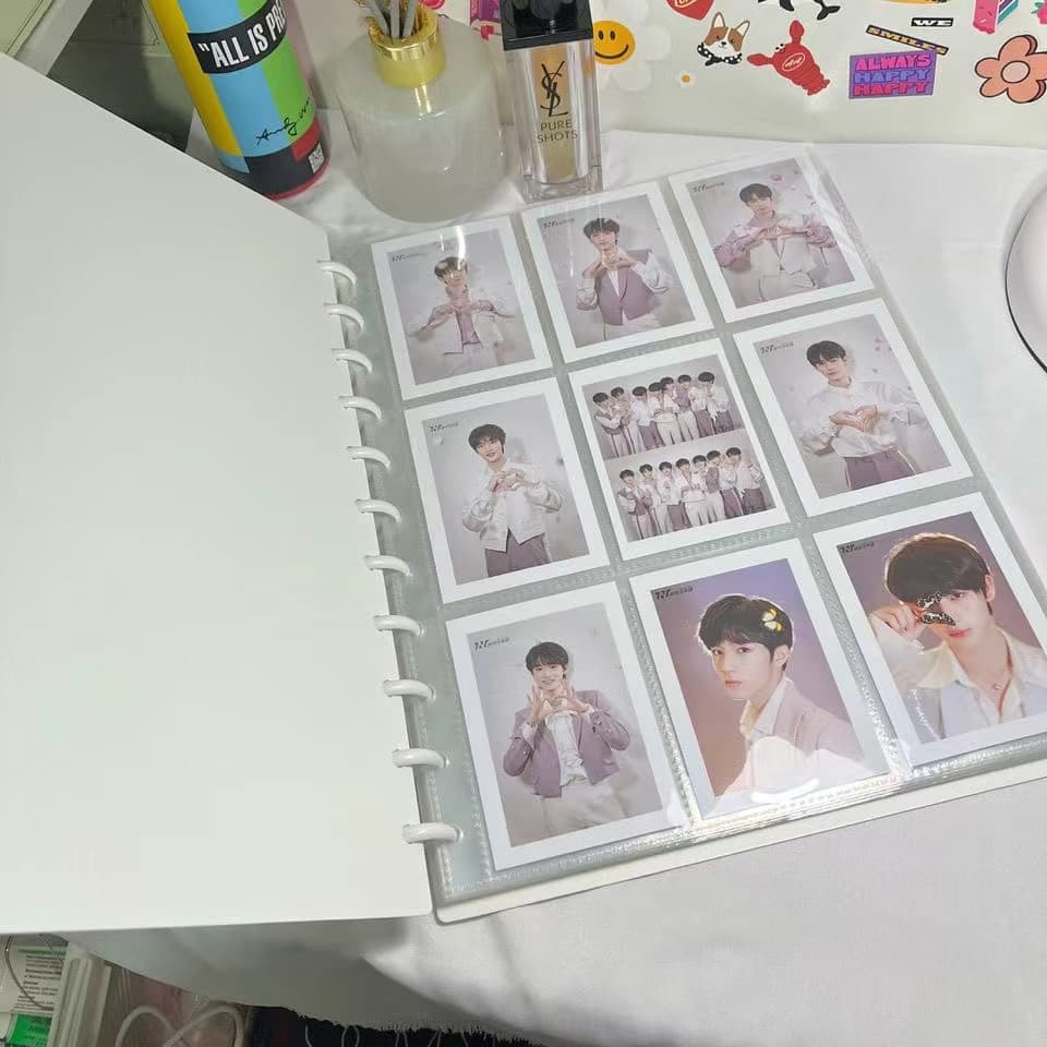 A4 Photocard Binder 9 Mangas De Bolso KPOP Album PP Páginas Internas 180Pocket