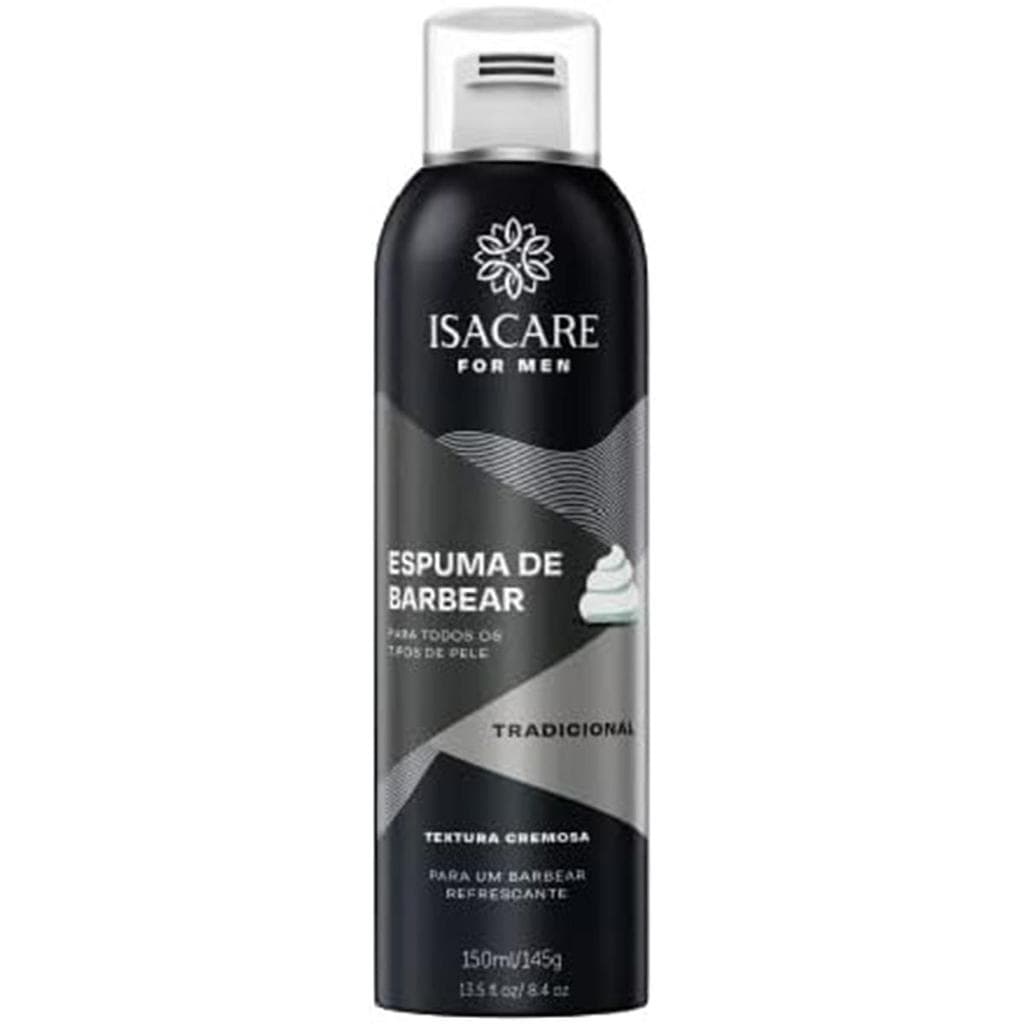 Isacare For Men Espuma de Barbear Tradicional 150ml