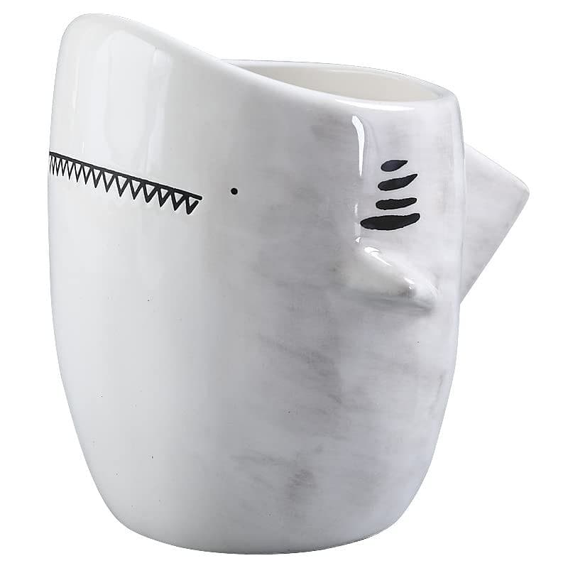 Caneca de Café de Cerâmica em Forma de Tubarão 3D |   Chá de Leite Artesanal Fofo 14OZ |   Presentes com tema de tubarão