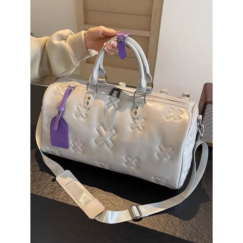 Bolsa de viagem de curta distância feminina, leve, elegante, portátil, academia, separação seca e molhada, bolsa de viag