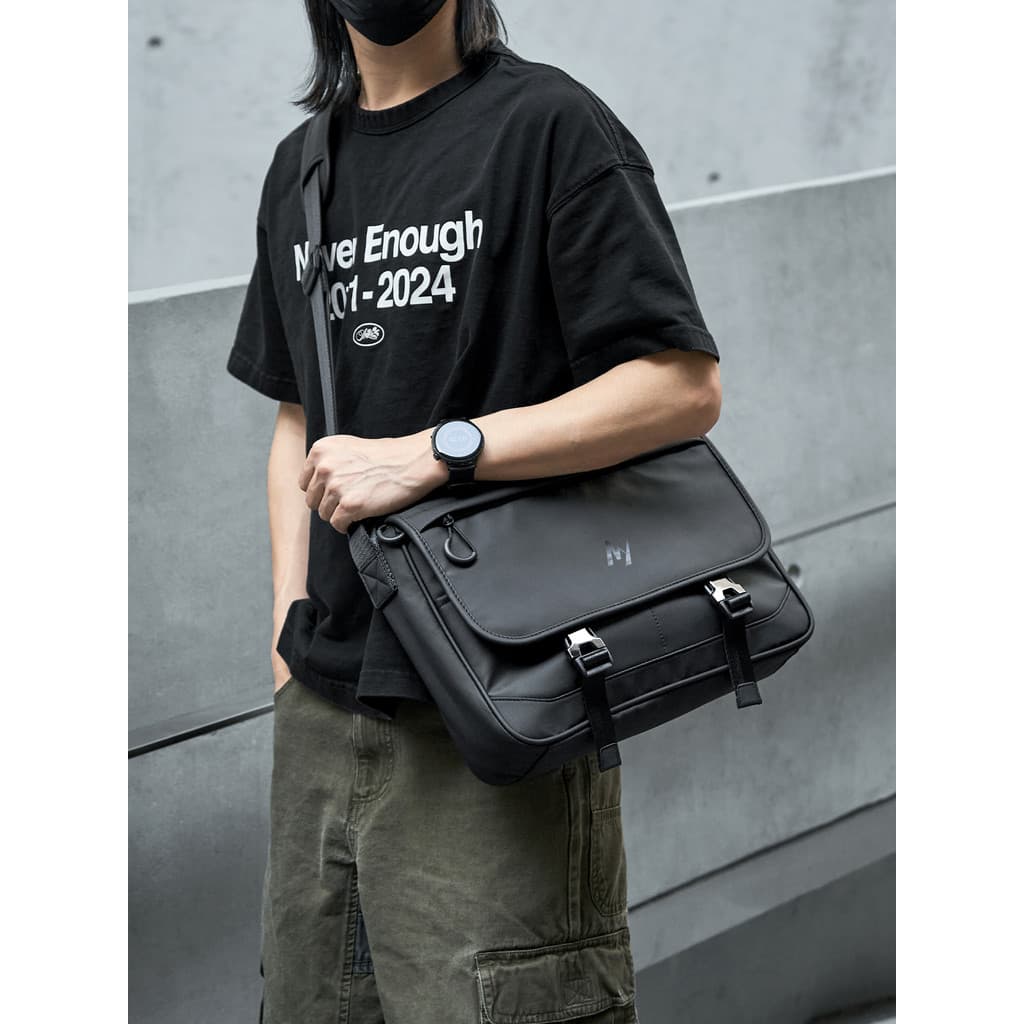 Bolsa mensageiro masculina de grande capacidade esportiva estilo funcional bolsa de ombro montanhismo bolsa de ferrament