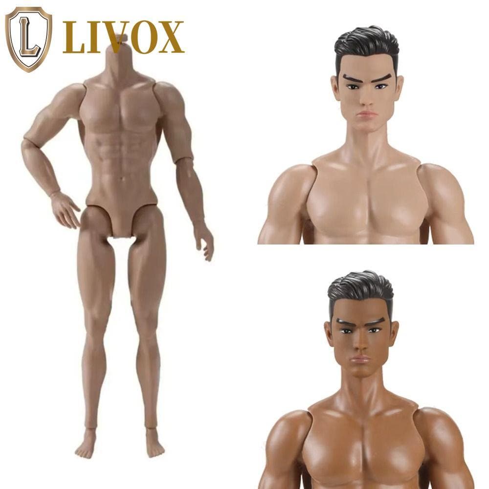Boneca Masculina LIVOX 1/6 , Modelo Masculino Multijuntas De 35 Cm De Altura , Corpo De Figura De Ação De Homem Forte Br