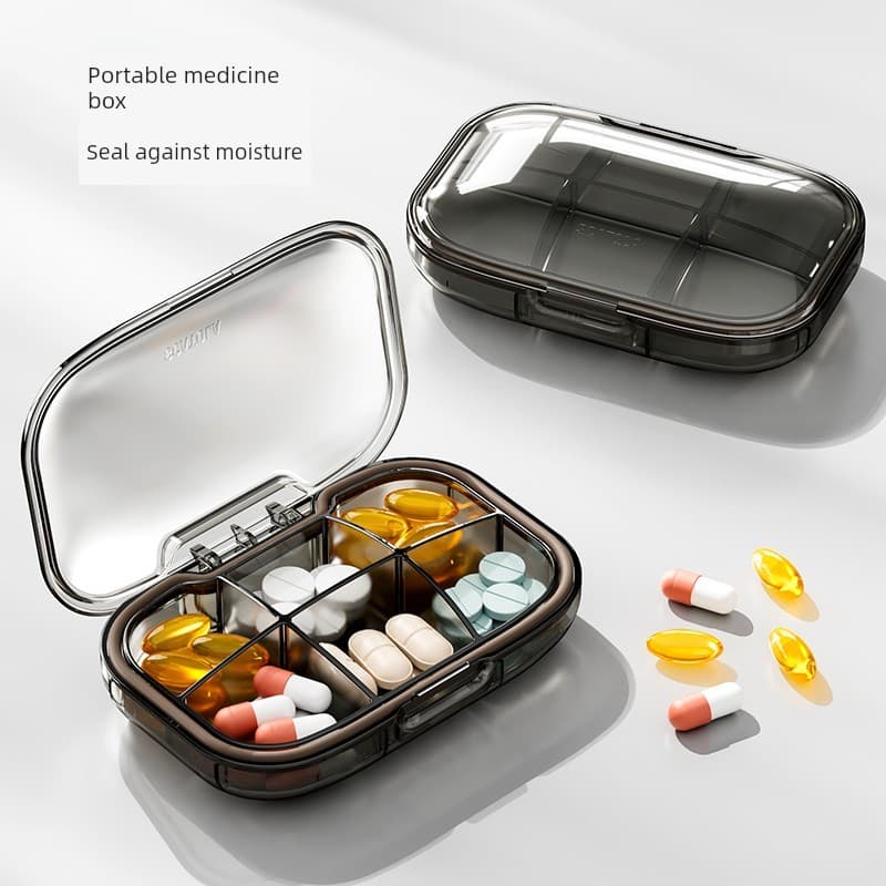Caixa de comprimidos estilo japonês portátil tamanho pequeno Mini três refeições por dia comprimidos medicina caixa de e