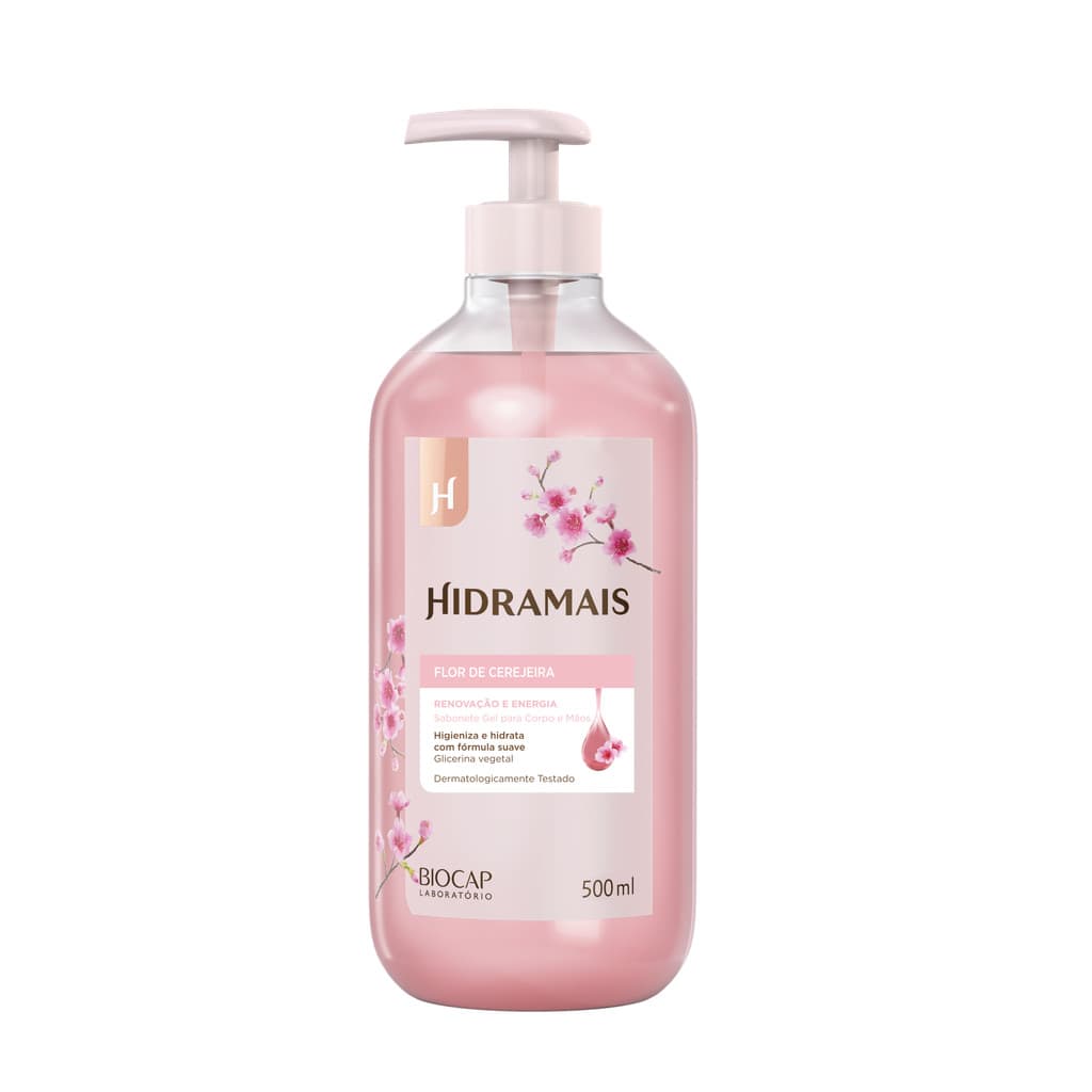 Sabonete Líquido Flor de Cerejeira Hidramais 500ml Glicerina