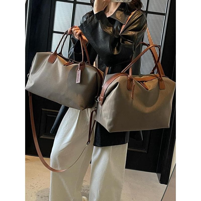 Bolsa de pano de Nylon de grande capacidade feminina 2026 novo estilo All-Match Cross-Body bolsa de bagagem de viagem de