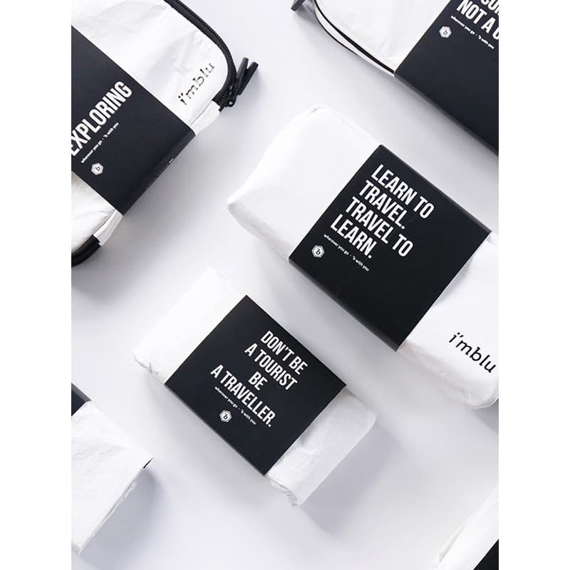 Imblu Bolsa de higiene pessoal para viagem Bolsa de cosméticos feminina Conjunto portátil de produtos de viagem Bolsa de