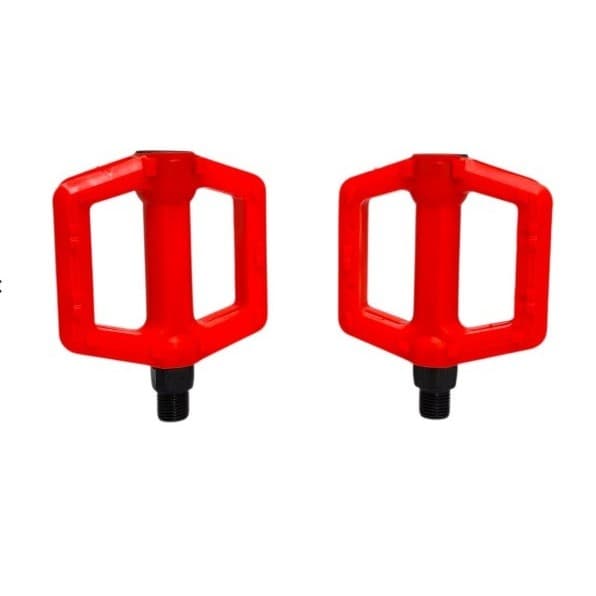 Pedal Plataforma Mirim, 1/2, Vermelho, PAR, Rosca Fina - Veloforce