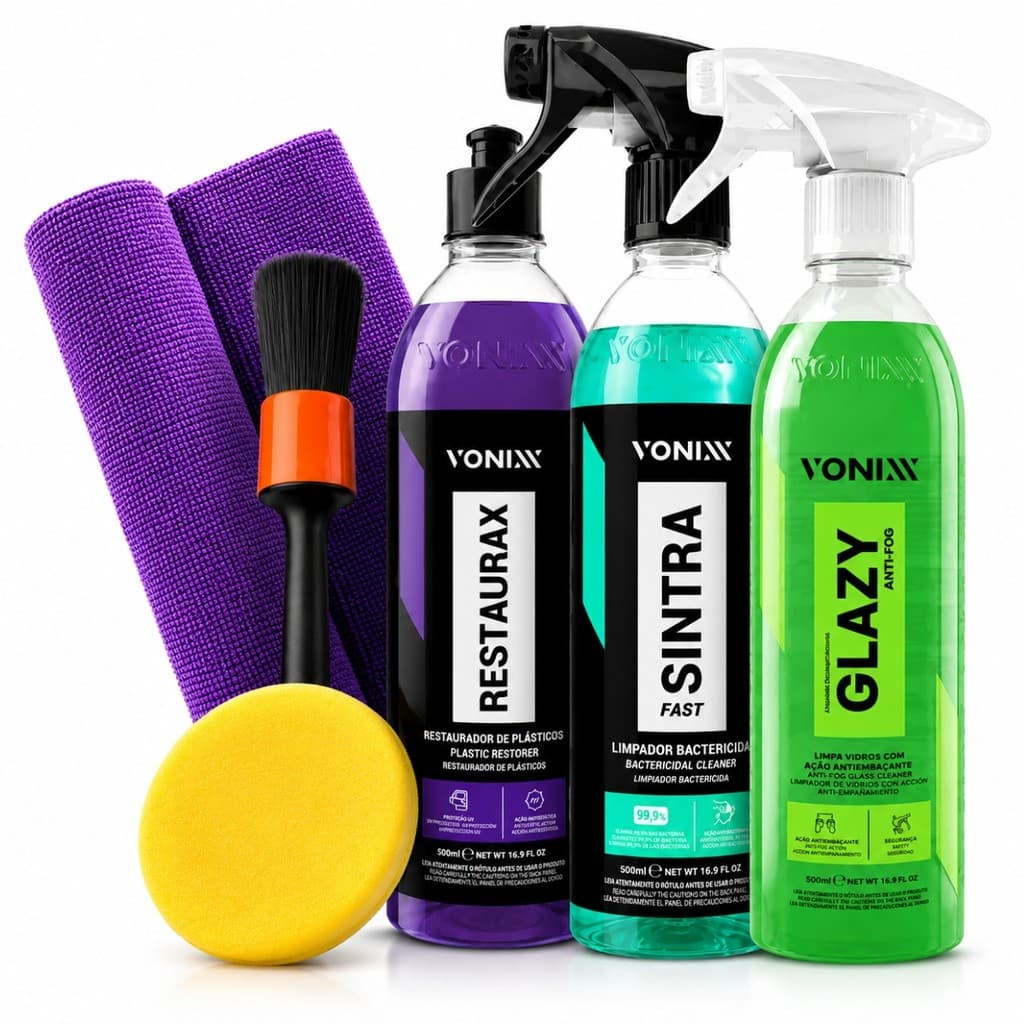 Kit Profissional Vonixx Glazy Anti Fog Sintra Fast Restaurax