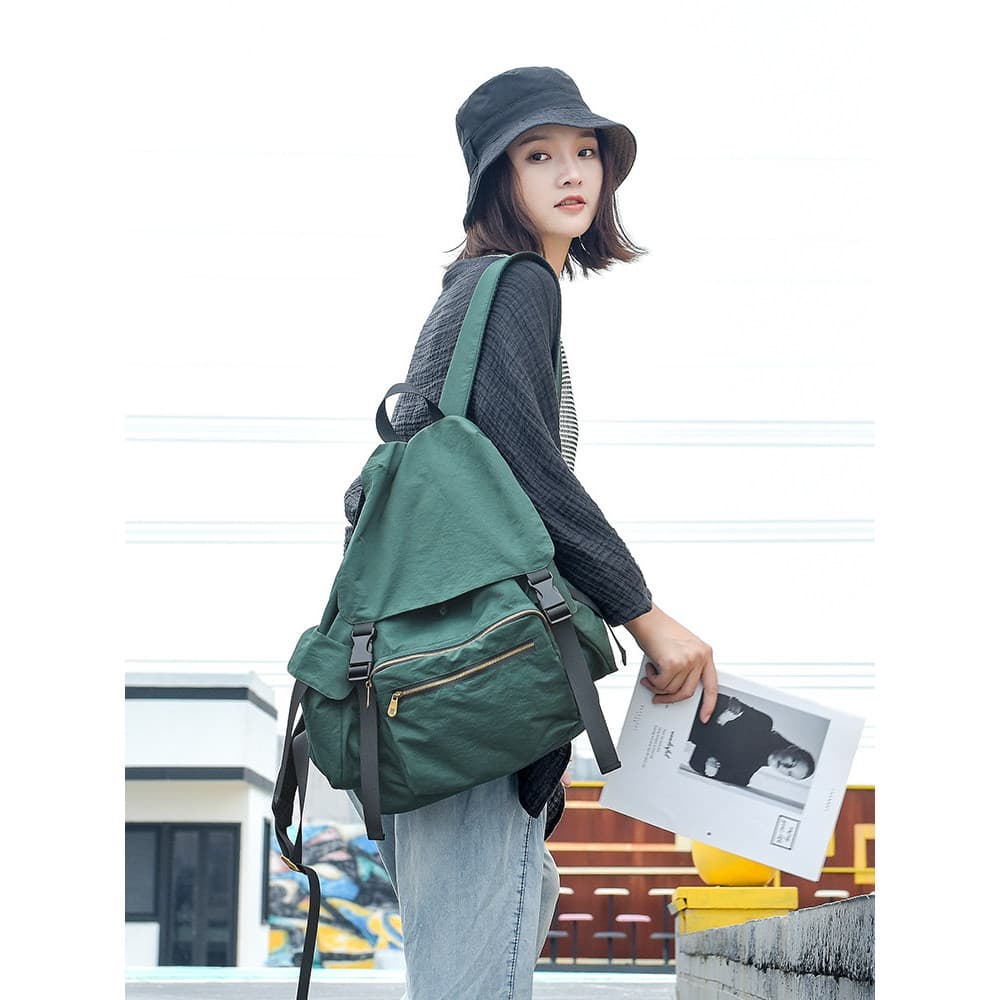 All-Match Casual mochila masculina antiderrapante alça de ombro redução de carga mochila Original com tampa Retro estilo