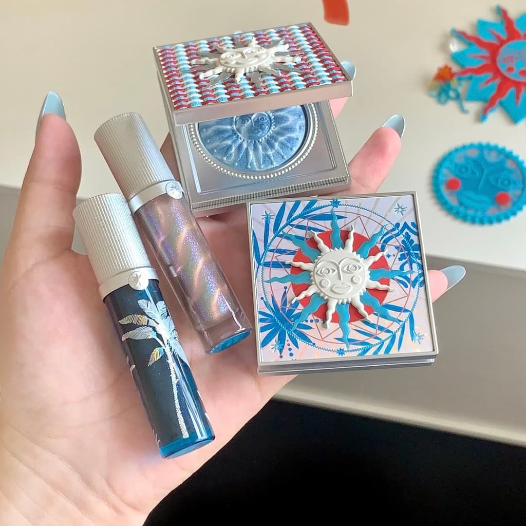 Girlcult construção brilho labial verão Solstice narciso espelho mar do sul série de férias brilho de água batom Blush c