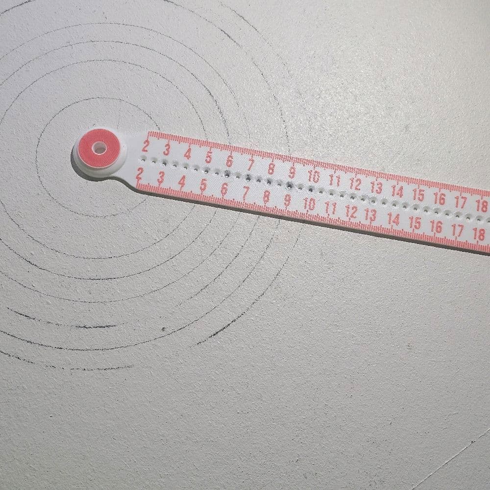 Cortador marcador Circular compasso Para Argila Cerâmica Madeira Artesanato Massa Polímer Clay 20cm