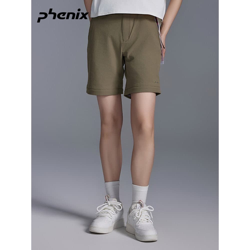 Phenix Phoenix Calças Urbanas Mulheres Verão Novo Estilo Casual Esportes Retos Estilo Fino Primavera Outono Shorts